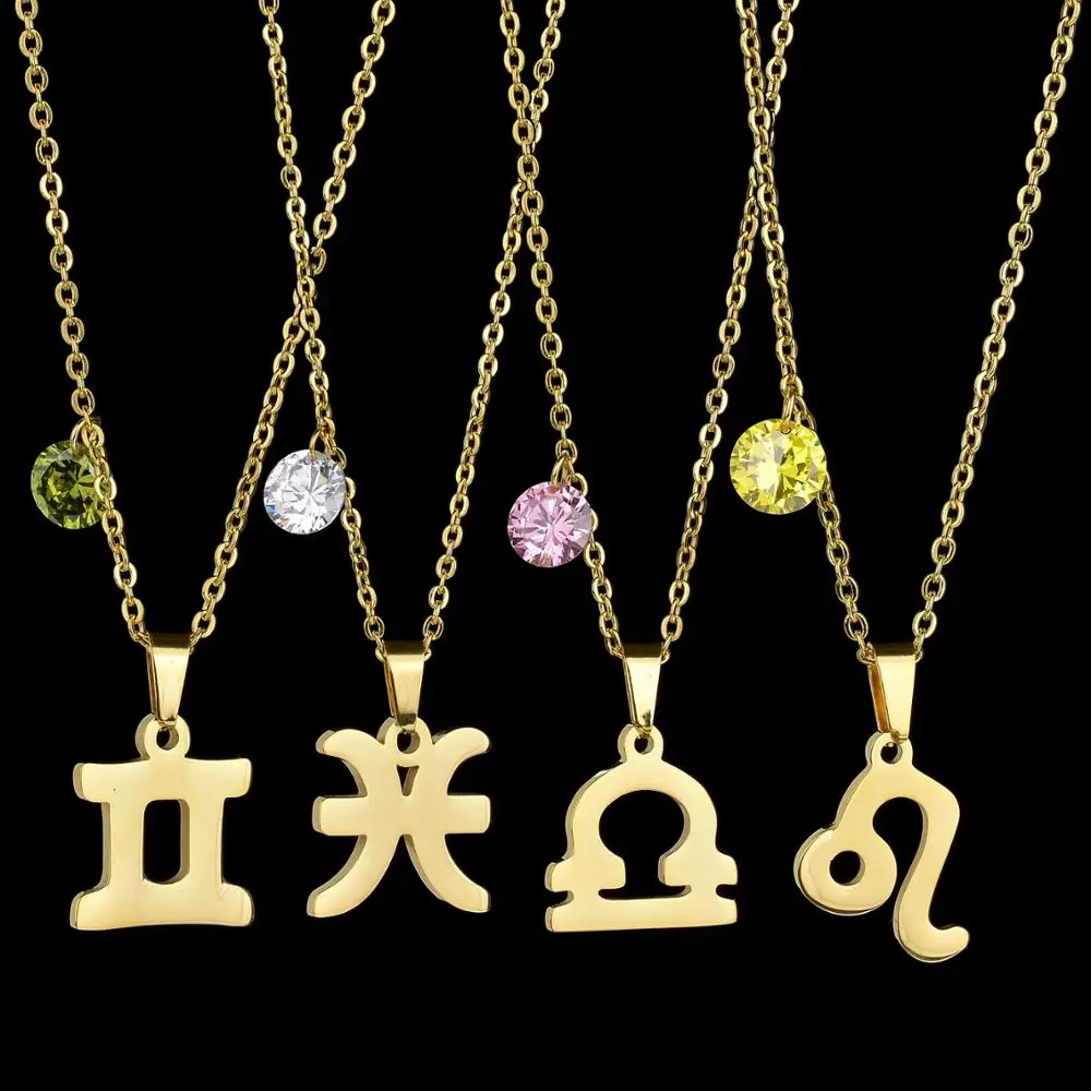 Бриллиант двенадцать созвездий с цирконием ювелирное изделие подвеска из