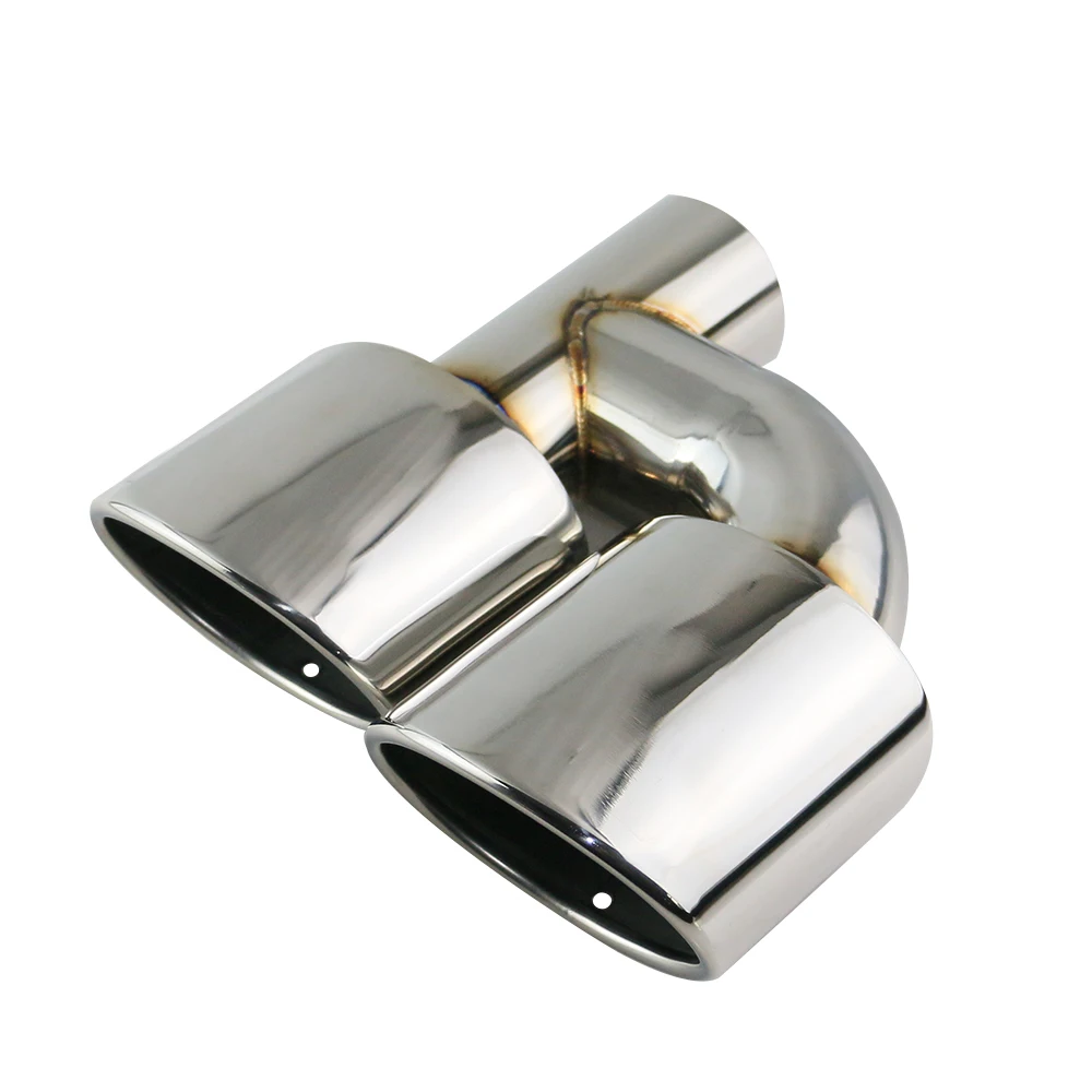 1 пара наконечник выхлопной трубы автомобиля 63 мм на входе хромированная