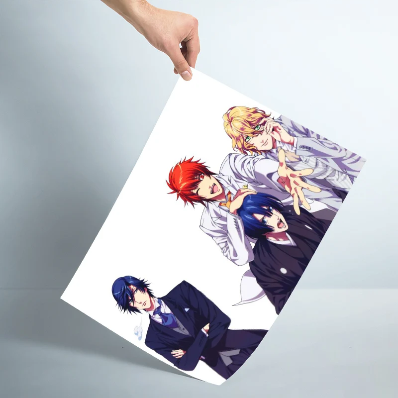 Атласный постер Uta no Prince Sama на заказ тканевый настенный с принтом из шелковой