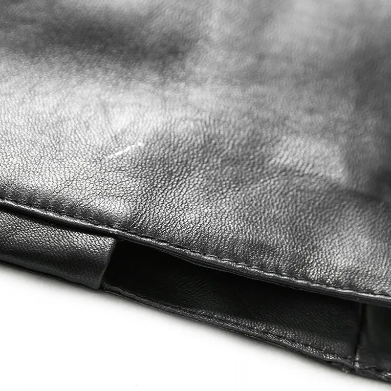 

Brand Women Luxury Real Leather Skirt Slim Sheepskin Genuine Leather Skirts New High Waist Zipper Ladies Office Sexy Mini Skirts