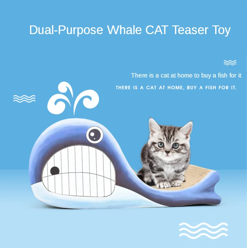 

Whale Cat Scratch Board Cats Beds And Houses Cat's House Cat Scratcher Scraper House For Cats Nail Scratcher Pet Toys Cat Bed