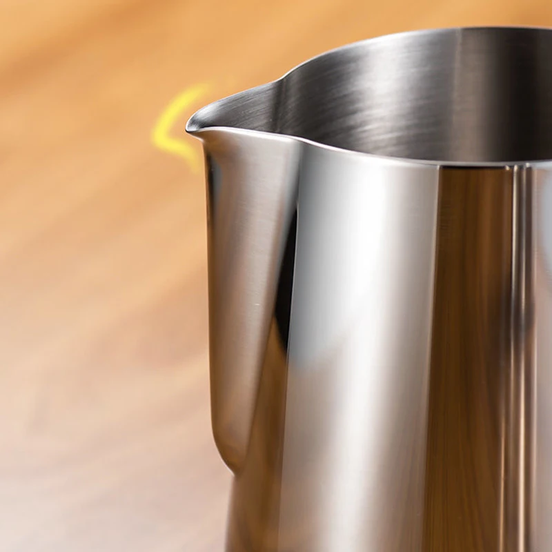 

3Size 304 Stainless Steel Frothing Coffee Pitcher Pull Flower Cup Frothing Jug Milk Frother Cappuccino Milk Mugs Kitchen Tool