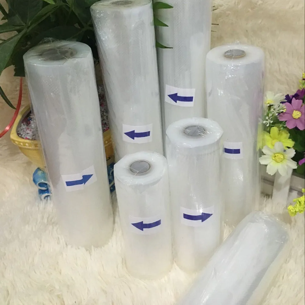 

Home Kitchen Food Vacuum Sealer Bags 12/15/17/20x500cm Film Container Food Sealer Saver Bags Vacuum Packing Machine Food Storage