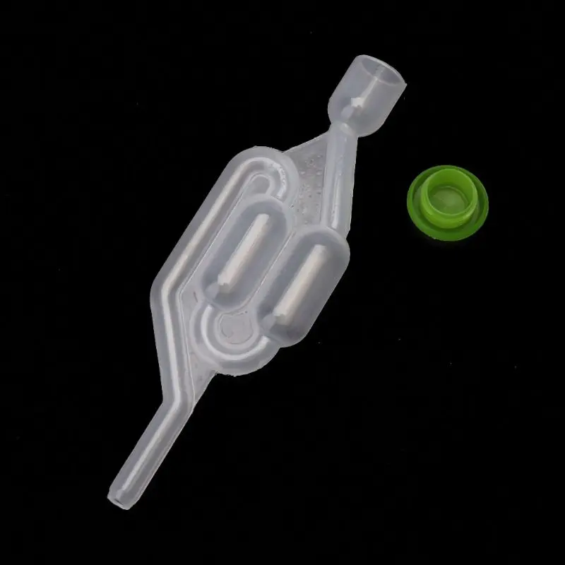 

5Pcs Plastic Fermenting Air Locks Twin Bubble S Types Wine Airlocks Fermenter