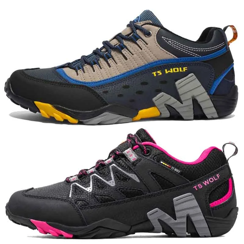 

Outdoor Lover Trekking Shoes Men Waterproof Hiking Shoes Mountain Boots Genuine Leather Woodland Hunting Tactical Shoes