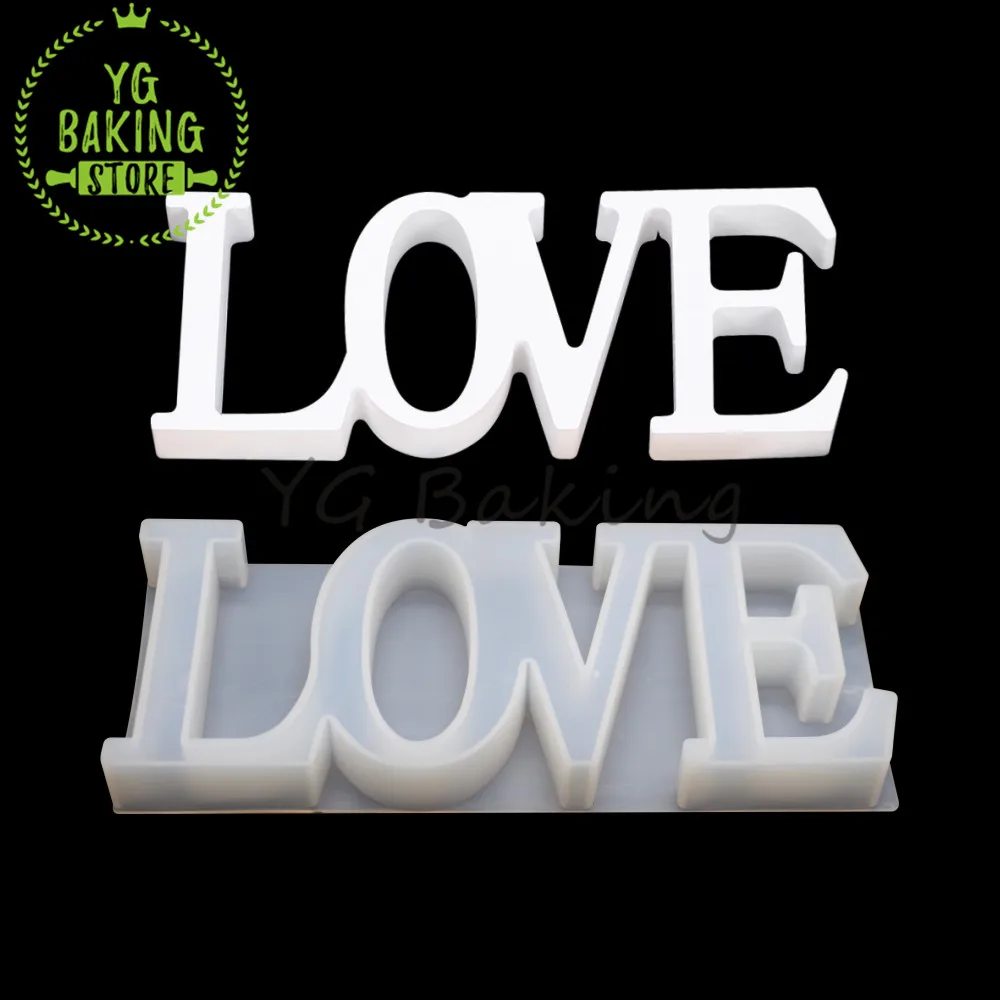 Новое поступление эпоксидная силиконовая форма для торта с надписью Love Heart &amp Home