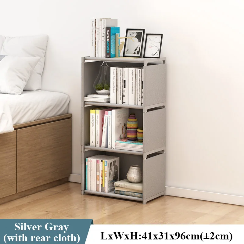 Multilayer Simple Assembled Bookshelf Corner Closet Sundries Book Storage Organizer Easy Moving Shelf Bookcase Kids Home Decor | Мебель