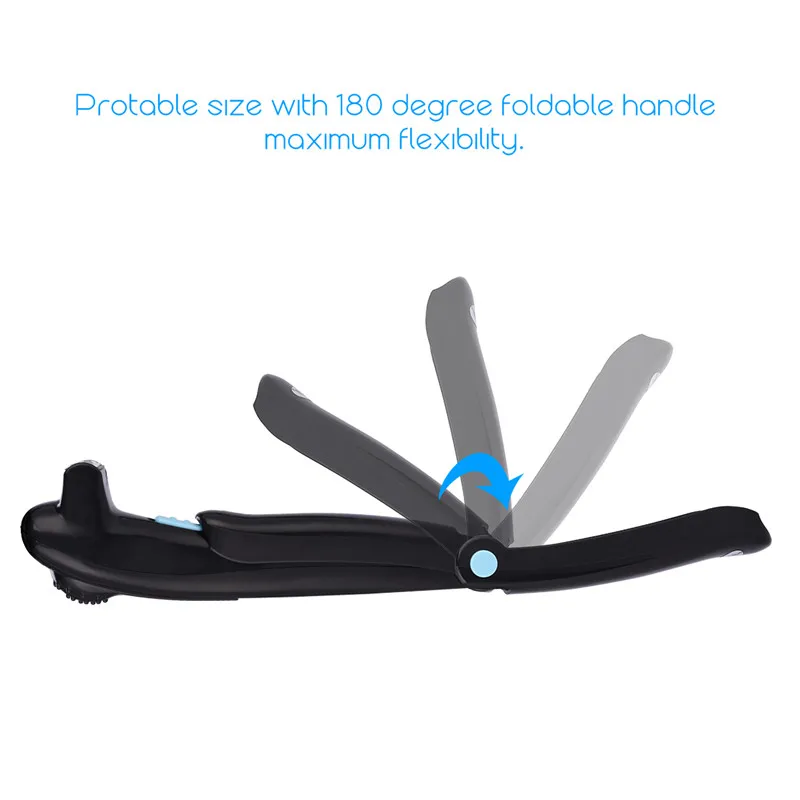 Beste Battery Operated Elektrische Back Body Scheerapparaat Scheerapparaat Opvouwbare Handvat Terug Ontharing Tool Voor Mannen Scheren Machine Baard Trimmer