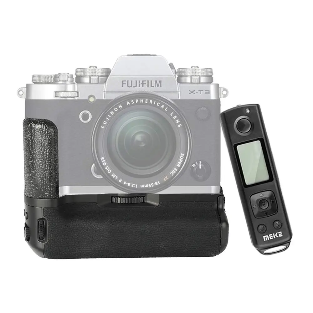 Вертикальная ручка Meike для батарей Fujifilm Fuji XT3 беспроводная связь с пультом