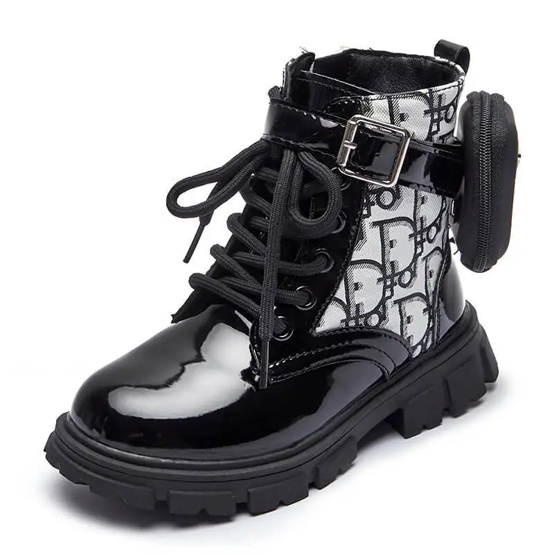 

Ботинки Martin для девочек, новинка зимы 2021, короткие ботинки принцессы в британском стиле, школьная сумка, детские ботинки, теплая водонепрони...