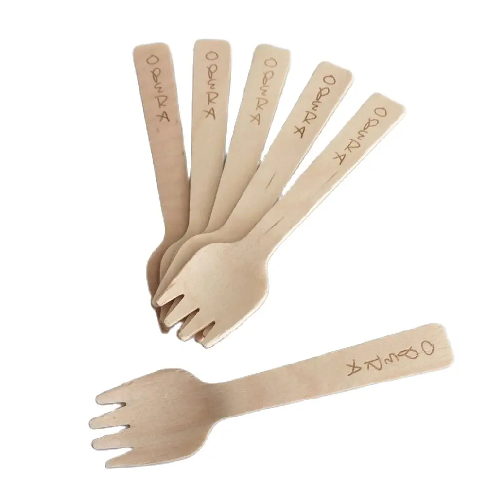 100ct Opera Mini Sporks и других десертов с дегустатор вилки Индивидуальные инициалы