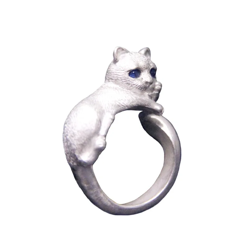 

Fashion Simple Cute Kitten Opening Rings Female Dog Cat Paw Ear Puppy Resizable Unisex Female Ring Gifts For Women Men Jewelry