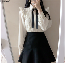 Ropa Blusa básica con volantes para mujer...