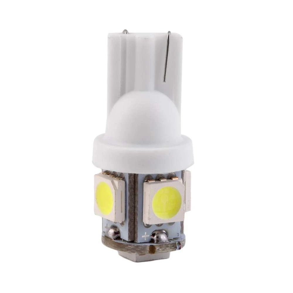 

10pcs High Quality Led Car Light W5W T10 5SMD 5050 Xenon LED Bulbs White Bright 12V Car Reading Light License Plate Lamp