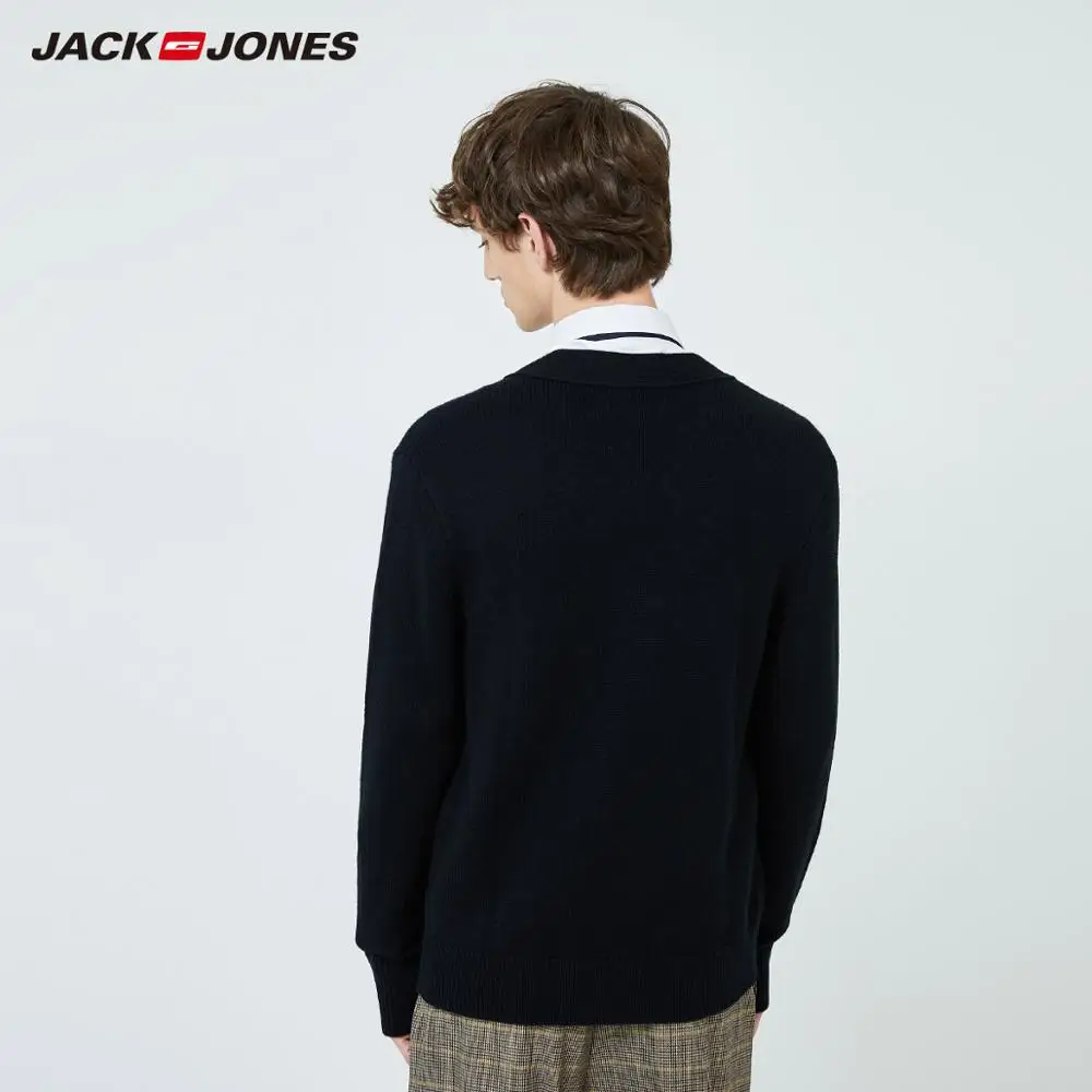 JackJones мужской вязаный кардиган с v-образным вырезом мужская одежда 219424501