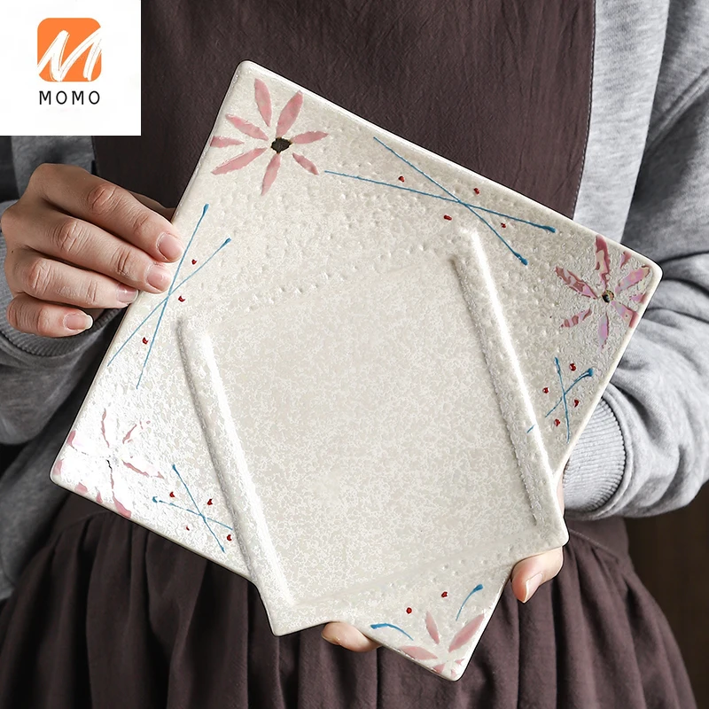

Japanese-Style Creative Sailboat Plate Ceramic Special Shaped Plate Sushi Plate Sashimi Plate Square Dinner Plate Dim Sum Plate