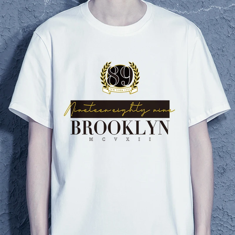 

Brooklyn Mcvxii Women's Cotton T-Shirt Luxury Brand Trend Alternative Clothing Running Women Tops And Bloue Date Ropa Aesthetic