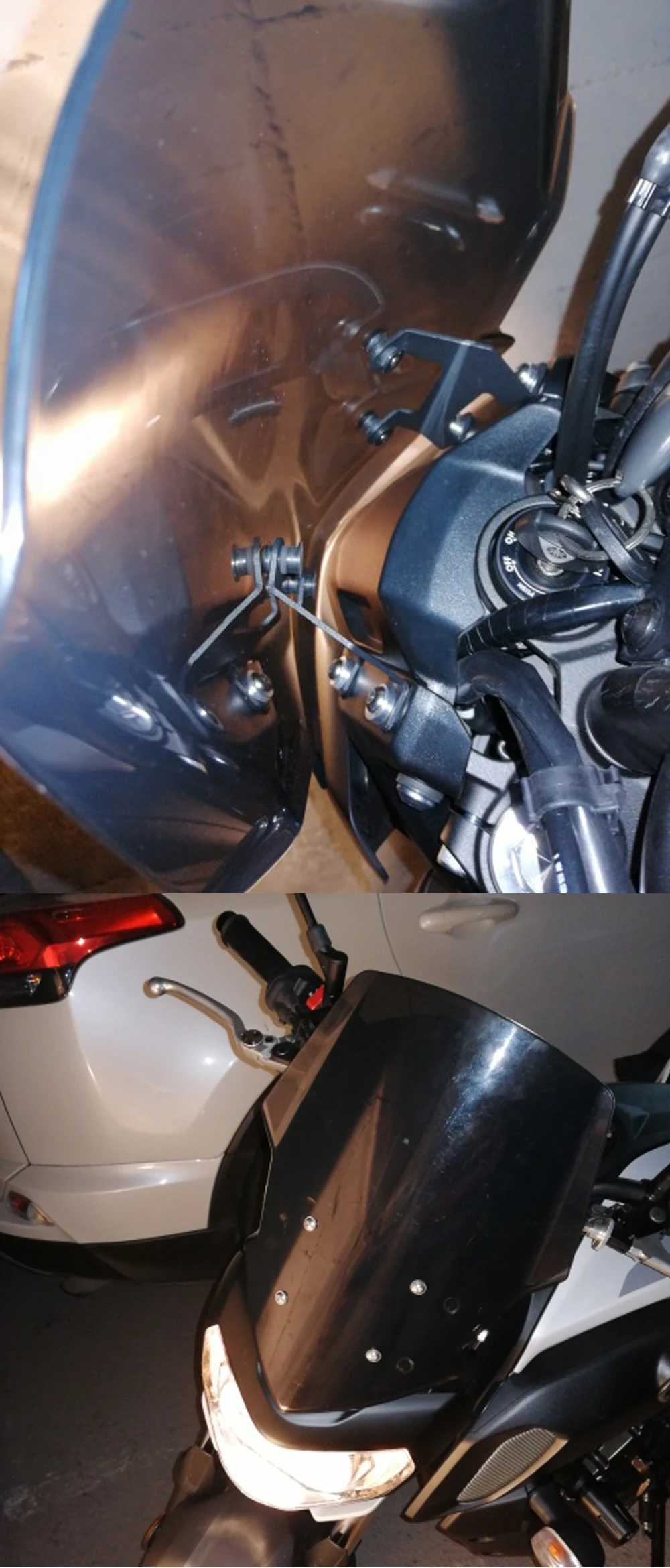 Лобовое стекло ветровое стекло для YAMAHA mt-07 FZ-07 аксессуары для мотоциклов Pare-brise ветровые дефлекторы MT07 FZ07 MT FZ 07