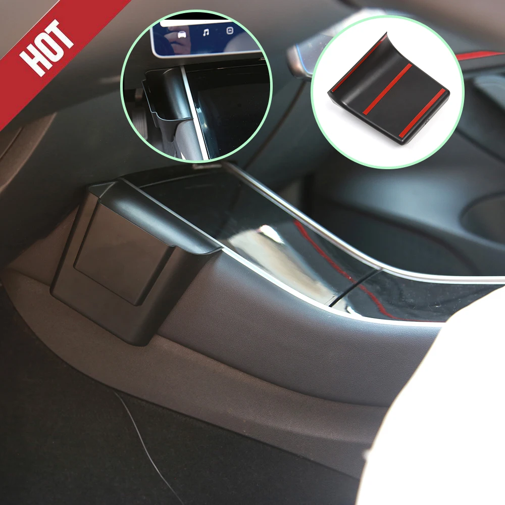 Боковая центральная консоль кошелек для хранения карт Tesla модель 3 Y