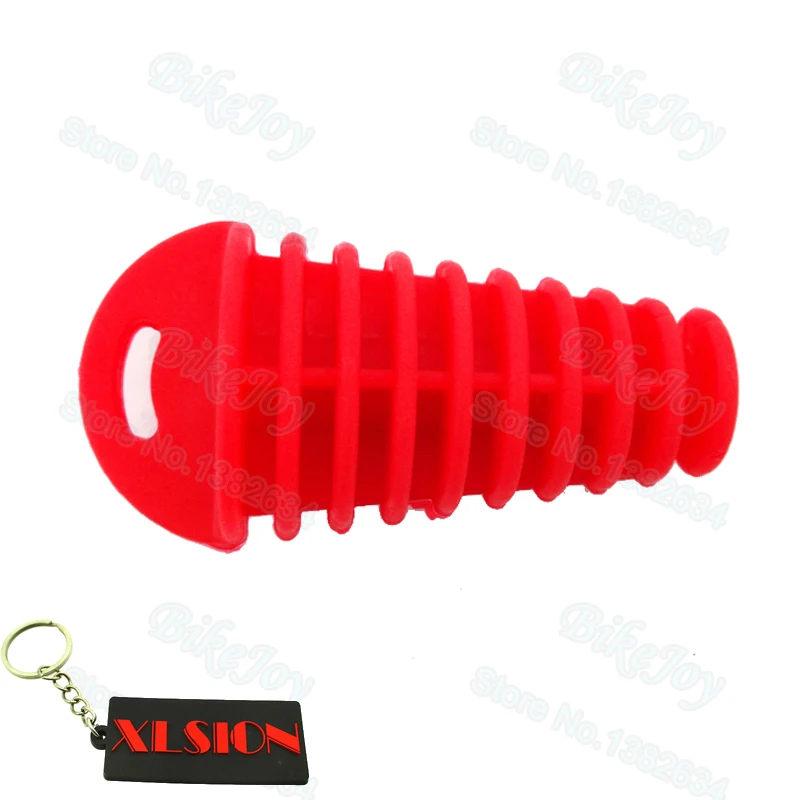 Глушитель выхлопной трубы пробка мойки красный для MX Dirt Pit Bike ATV UTV Quad Buggy Go Kart