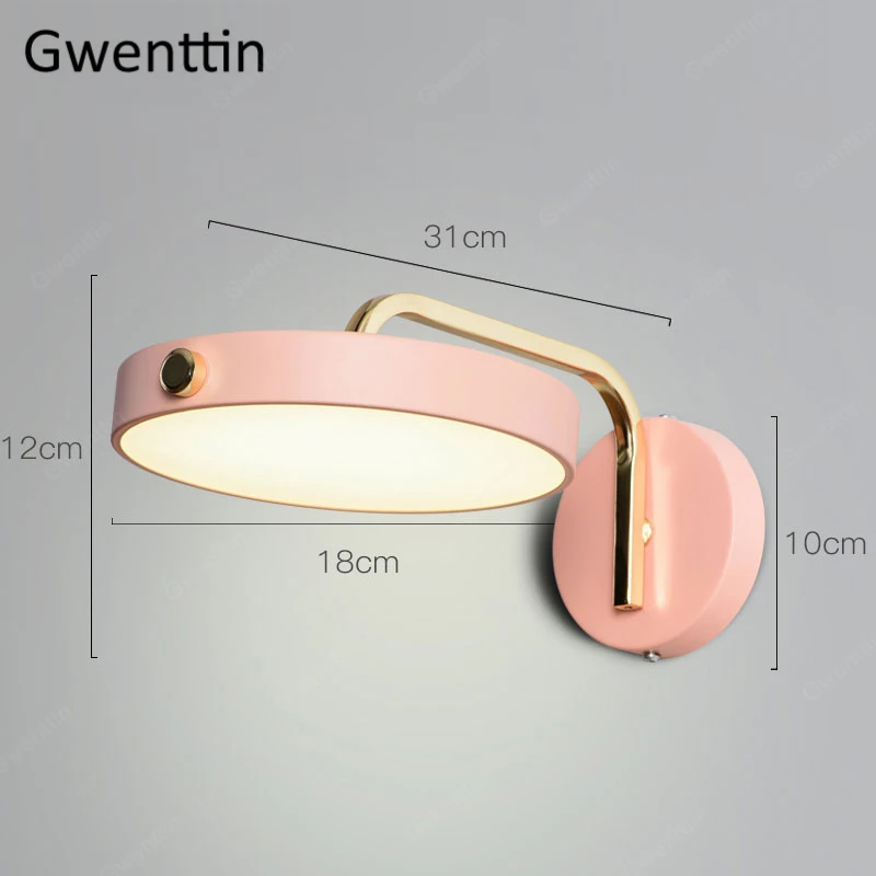 Скандинавский дизайн железные настенные светильники современный настенный