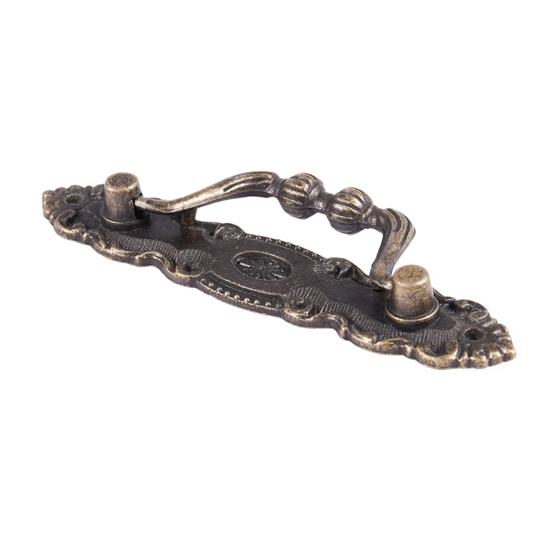 

Promotion! 3 Pcs Drawer Pull Handle Door Cupboard Drawer Locker Pull Handle, 1 Pcs Black & 2 Pcs Bronze Tone