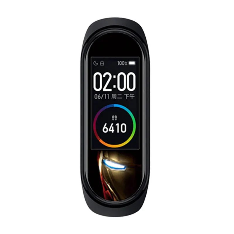 Крутой супергерой Marvel красочная Защитная пленка для Xiaomi mi браслет miband 4 Band4 Sport mi band4 NFC Защитная крышка для экрана - Цвет: 22