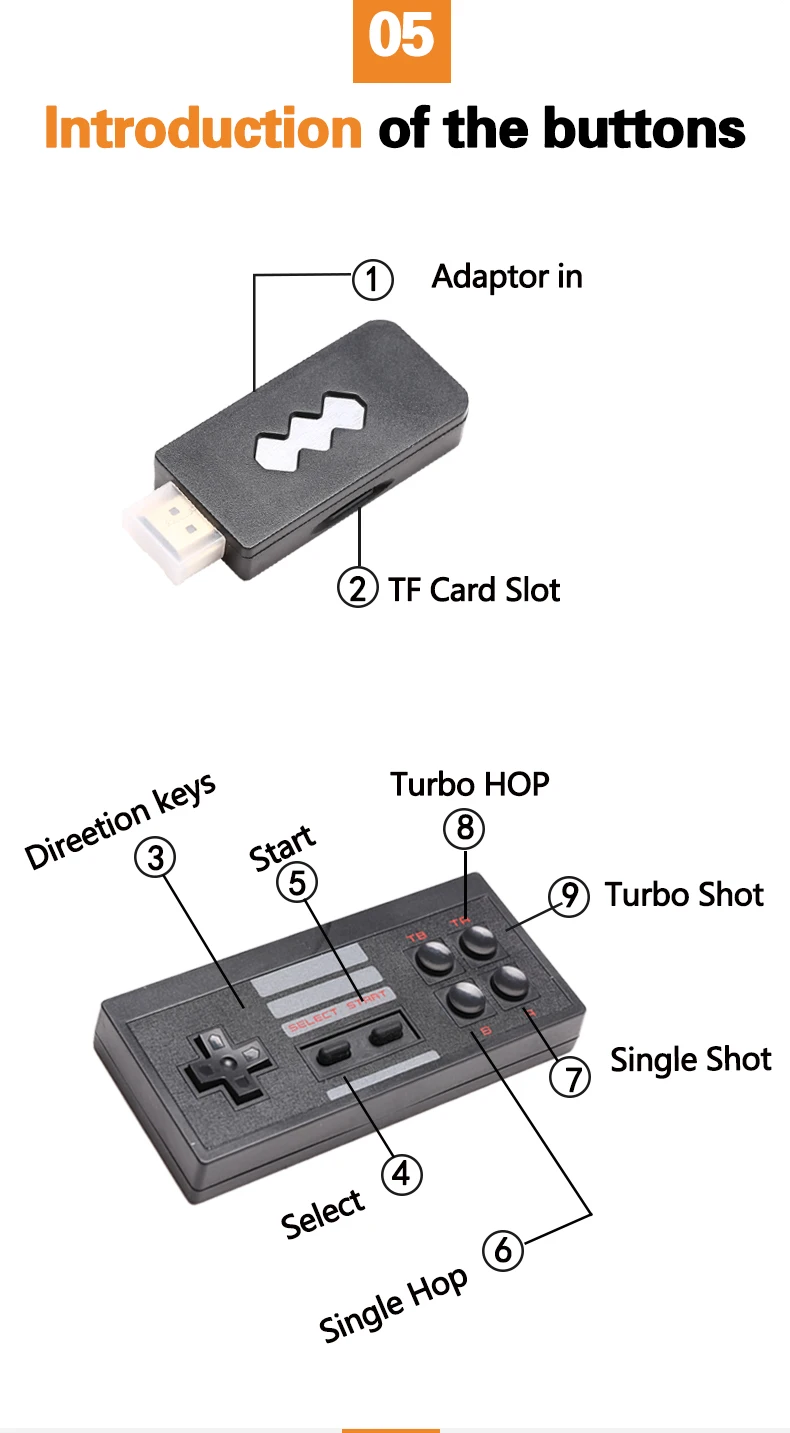 EMX-41 USB Беспроводная портативная ТВ Видео игровая консоль встроенный в 568 цифровая Классическая игра 8 бит видео консоль Поддержка HDMI выход