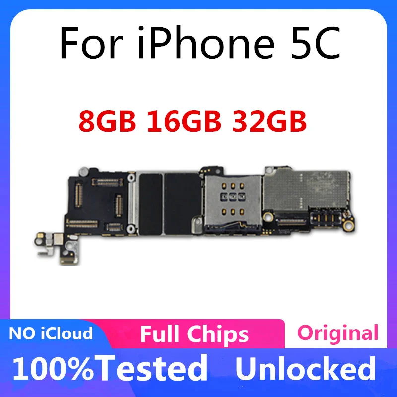 Бесплатный iCloud для iPhone 5C материнская плата 8 ГБ 16 32 логическая разблокированная с