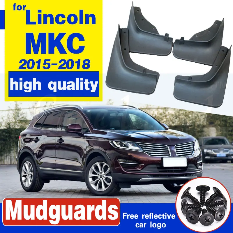 Набор из 4 автомобильных передних и задних брызговиков крыло для Lincoln MKC 2015 2016 2017