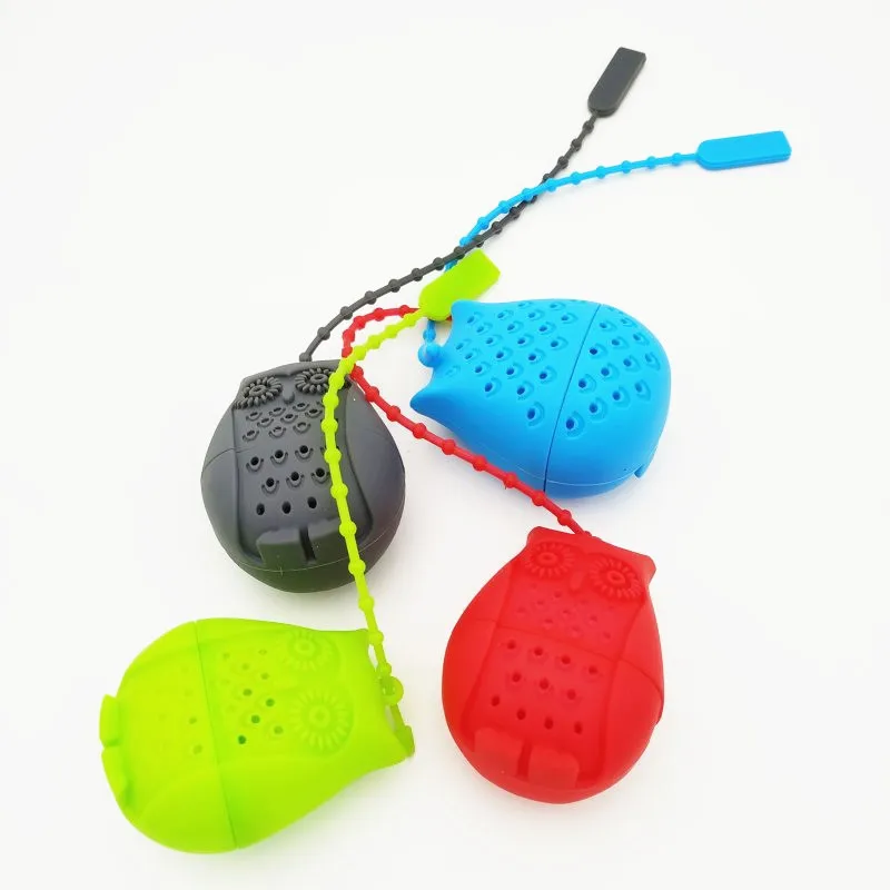 Креативное чайное ситечко с милой совой чайные пакетики пищевой силикон для