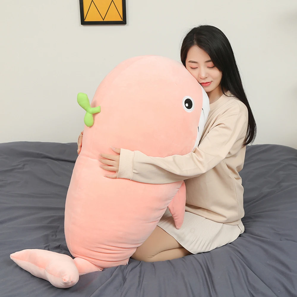 

65-120cm New Style Toy Soft Huggable Whale Plush Toys High Quality Fish Pillow Back Cushion Kids Toys for Children Birthday Gift