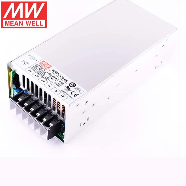 MEAN WELL HRP 600 Series DC3.3V 5V 7 5 V 12V 15V 24V 36V 48V 600W с одним выходом PFC Функция LED Импульсный