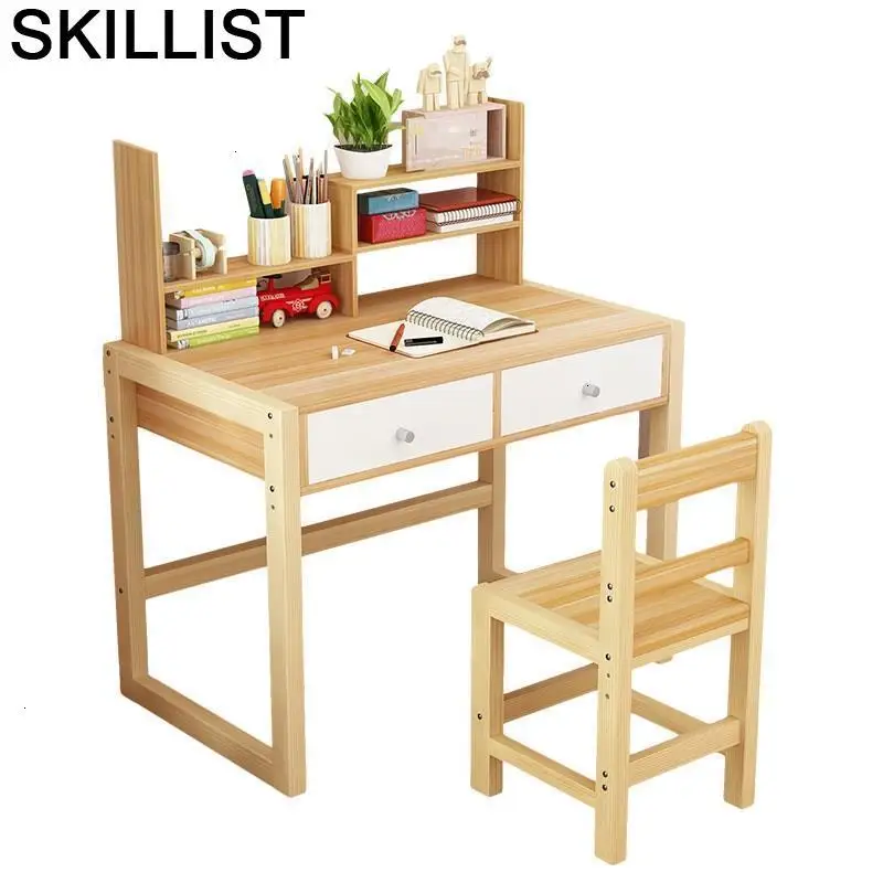 Pour Меса De Estudio и стул Escritorio Infantil детское платье Регулируемый Kinder бюро For