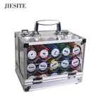 6001000 шт.компл. набор чипов для покера, глина для казино, пшеница, высокое качество, дешевый набор с акриловой коробкойлоткомбольшой скатерти