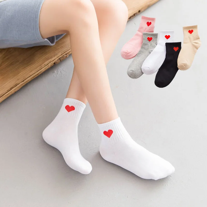 Милые женские носки японский стиль колледжа новинка черно белые простые в стиле