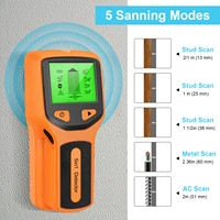 5 in 1 multifunctional wall scanner electric detector finders with digital lcd display for wood ac wire metal studs detection