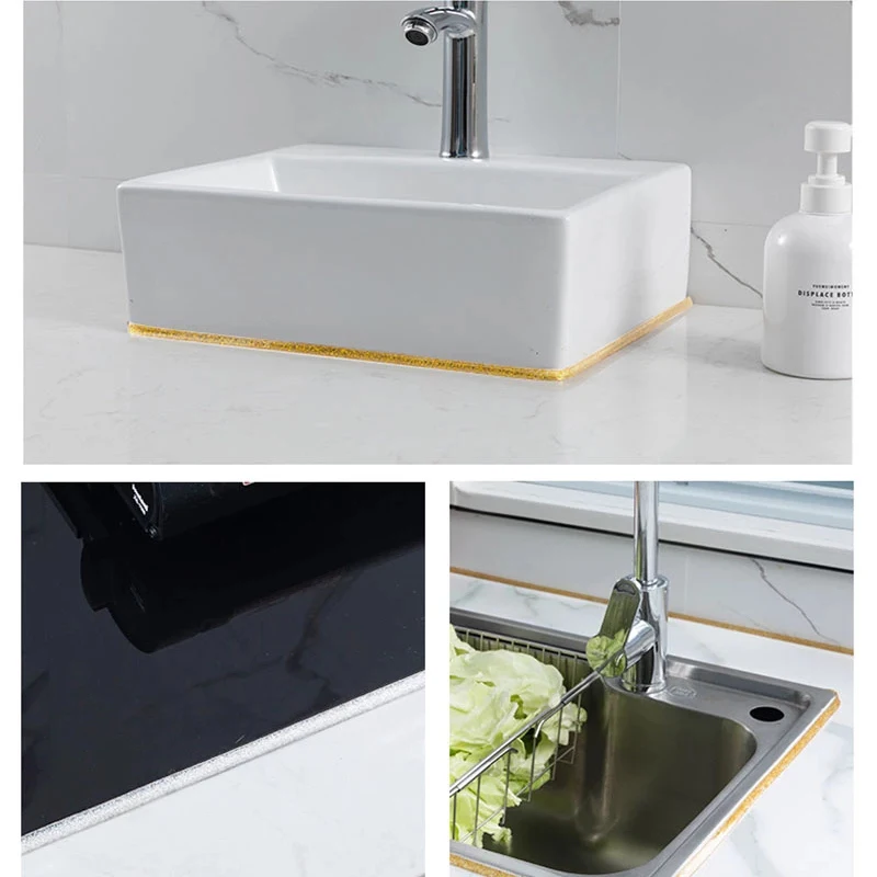 

6M Zelfklevende Mildewproof Waterdicht Strip Keuken Aanrecht Stickers Beauty Decoratieve Kloof Afdichting Tape Voor Badkamer