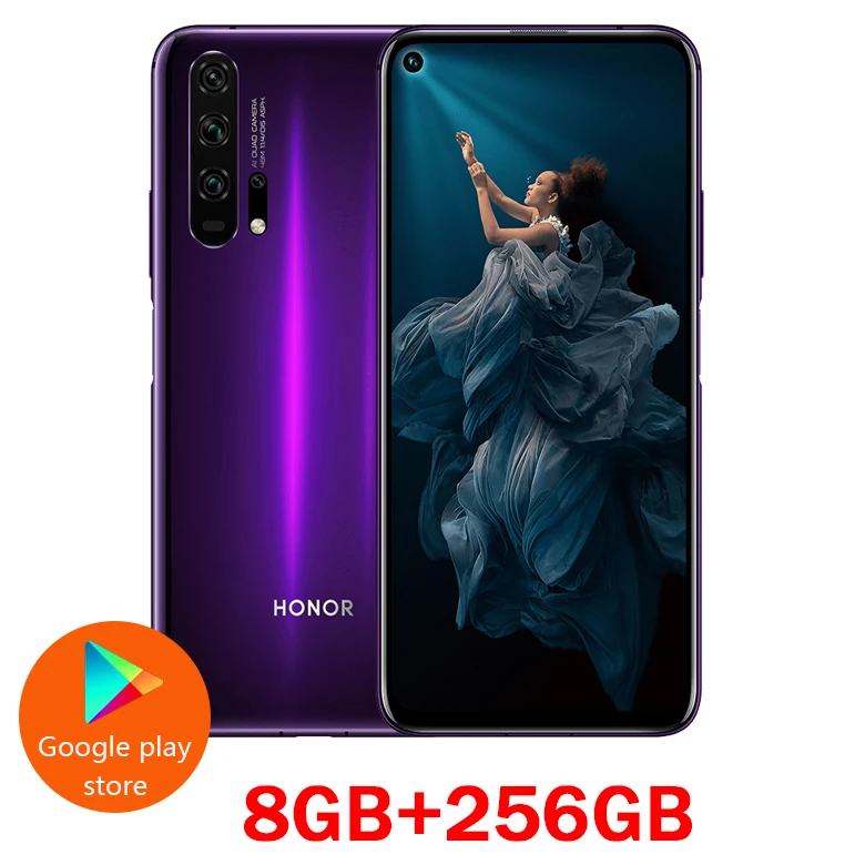 8GB 256GB Purple HONOR 20 PRO, смартфон, 6,26 дюймов, Kirin 980, четыре ядра, 8 Гб ram, 128 ГБ rom, 4000 мАч, мобильный телефон - Цвет: 8GB 256GB Purple
