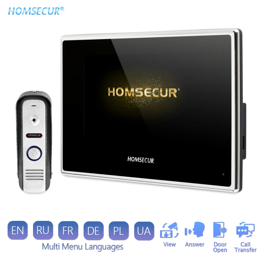 Видеодомофон HOMSECUR 7 &quotAHD с камерой 1 3 МП функцией обнаружения