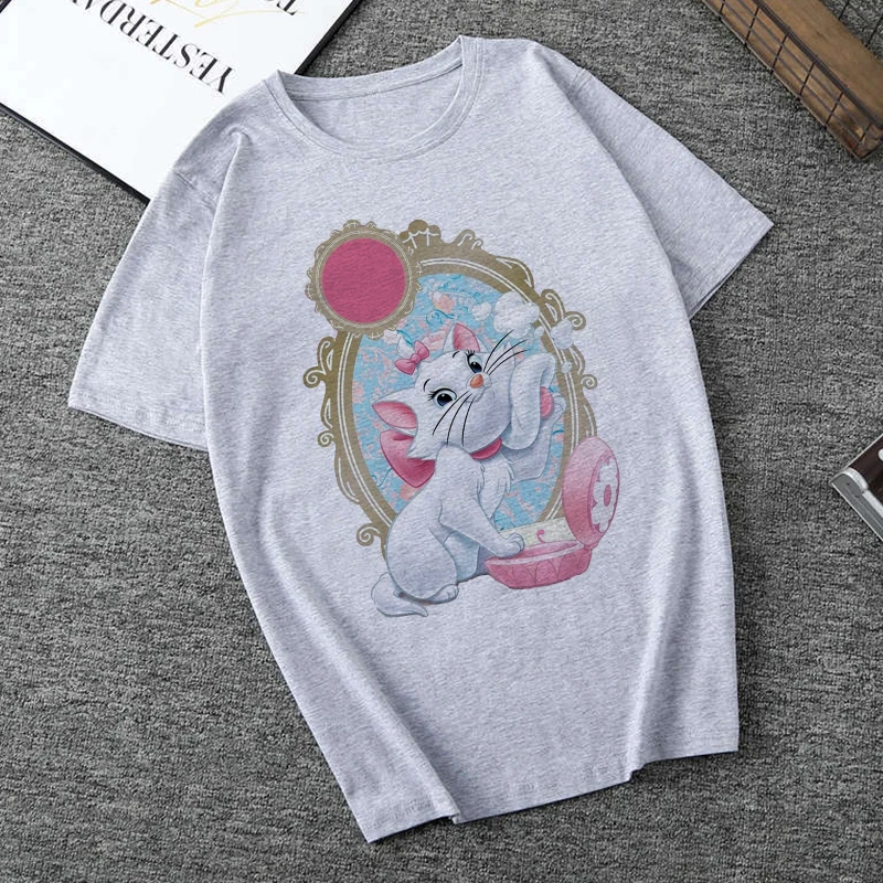 Женская одежда в Корейском стиле коллекция 2020 года летняя с принтом кота Kawaii