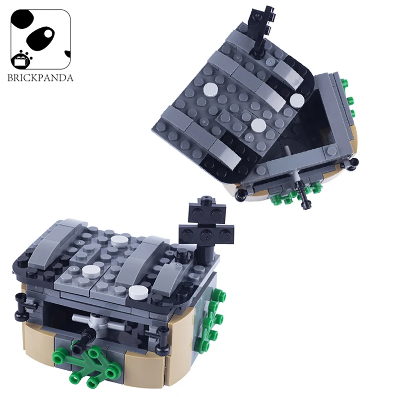

Конструктор MOC WW2 немецкий бункерный, детали крепости, военная база, фигурки солдат, аксессуары, строительные блоки