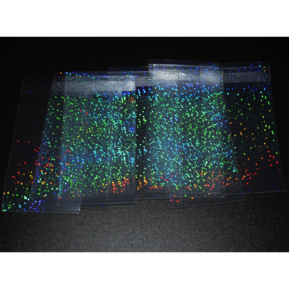 100pcs 57x87mm Seal Small Dots Card Transparent Laser Clear Sleeves Korea Idol Photo Protector Trading Cards Shield Cover | Спорт и