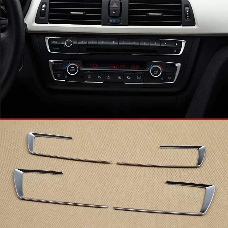 ABS хромированные детали для приборной панели обшивка консоли подходит BMW 3 4 серии