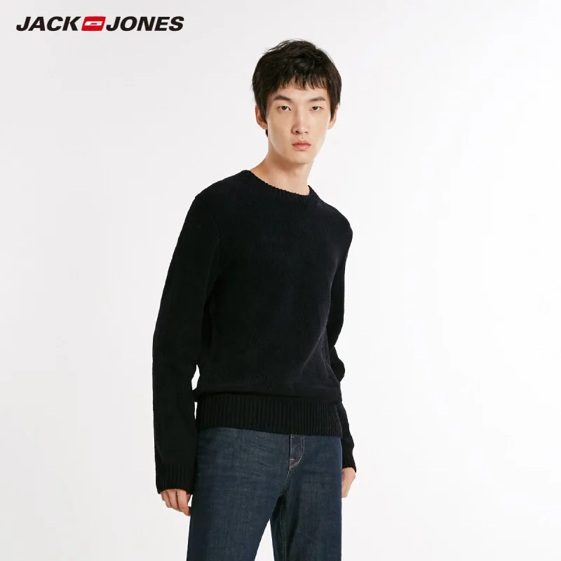 JackJones зимний мужской модный тренд свитер с круглым вырезом 218424510|Джемперы| |