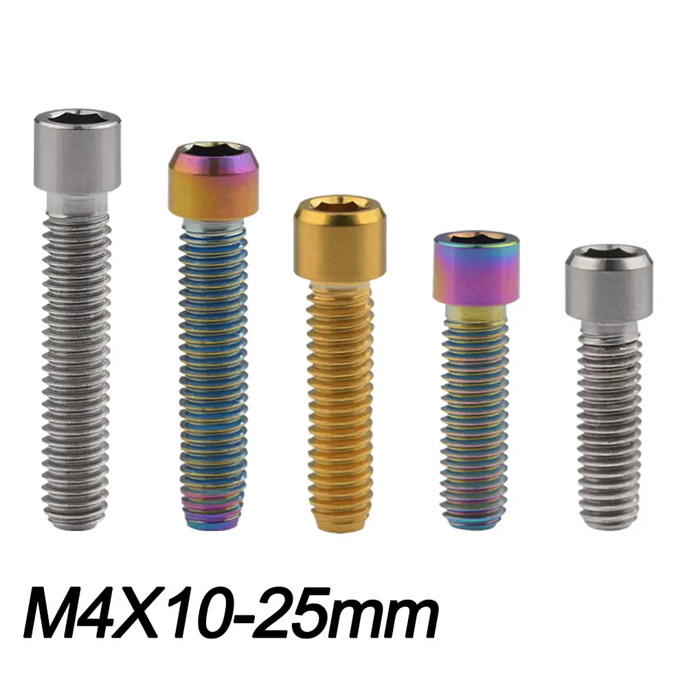 Титановый шестигранный ключ Ti M4X10 13 5 15 20 25 мм маленькая головка для велосипеда