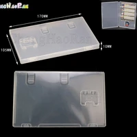 1pc game card storage case box transparent cartridge holder shell for switch ns with book holder for inserted cover