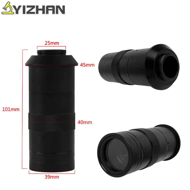 

Microscope Set HDMI USB HD 38MP 60FPS 1080P Industrial Microscope Camera+ New Metal Base + 130X C-Mount Lens + 56 LED Light Lamp