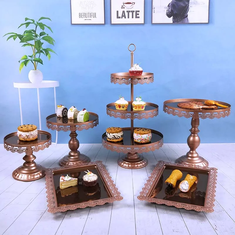 Для детей возрастом от 1 до 7 шт./набор 3 уровня Кекс Свадебный поднос декоративная