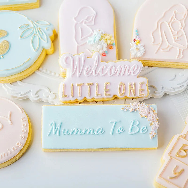 Рельефная форма для торта акриловый штамп детского дня рождения резак тиснения